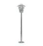 Nordlux Blokhus Pedestal Lamp Steel and Glass Grey | IP54 - Suitable for E27